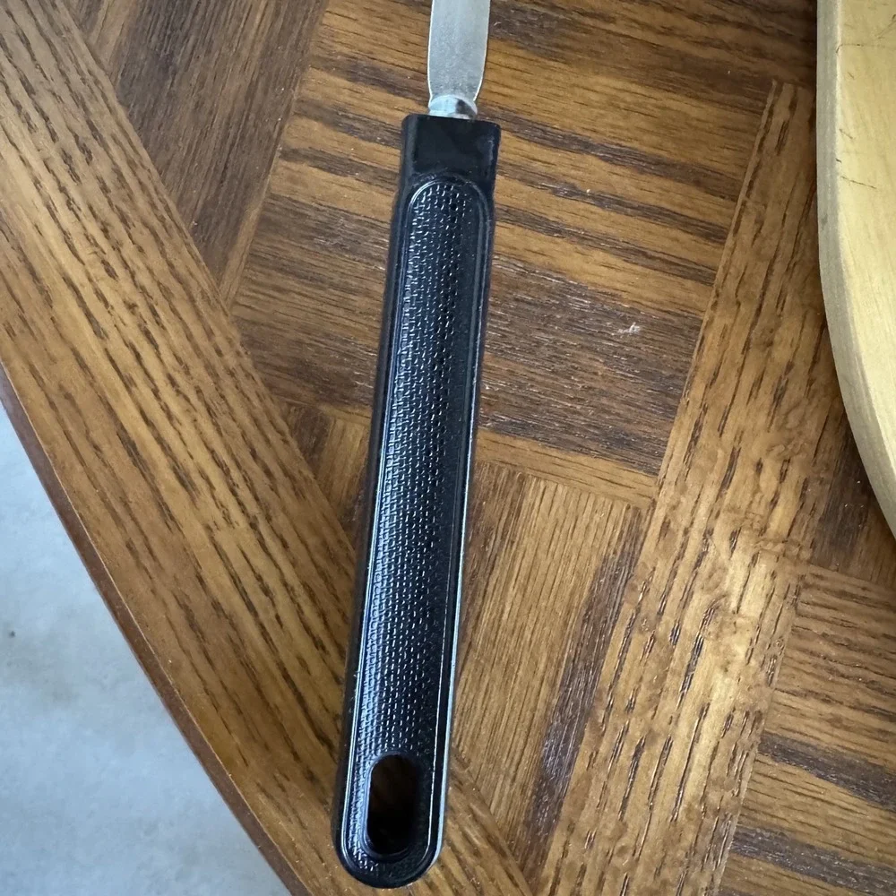 Vintage Ekco Metal Slotted Spatula Flipper‎ Turner Black Plastic Nylon Handle - Picture 5 of 7